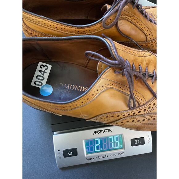 Allen Edmonds "McAllister" Brown Wingtip Oxford Mens Dress Shoes 12D - Picture 8 of 8